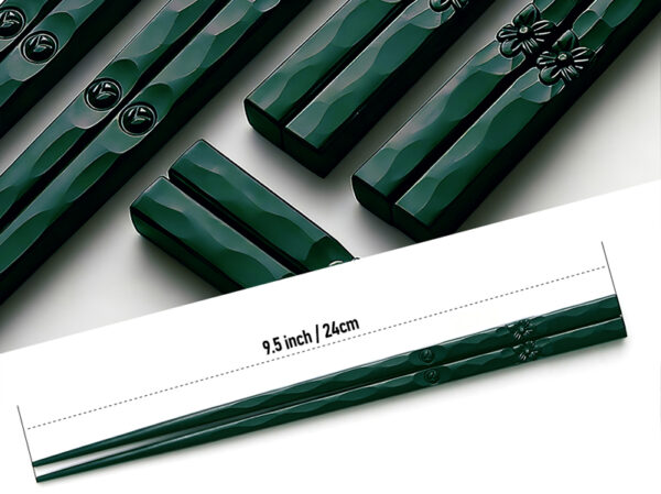 5 Paar traditioneel Chopsticks Voor Sushi en Japanse gerechten-Eetstokjes, Nieuwe model-Groen fiberglass - Image 2